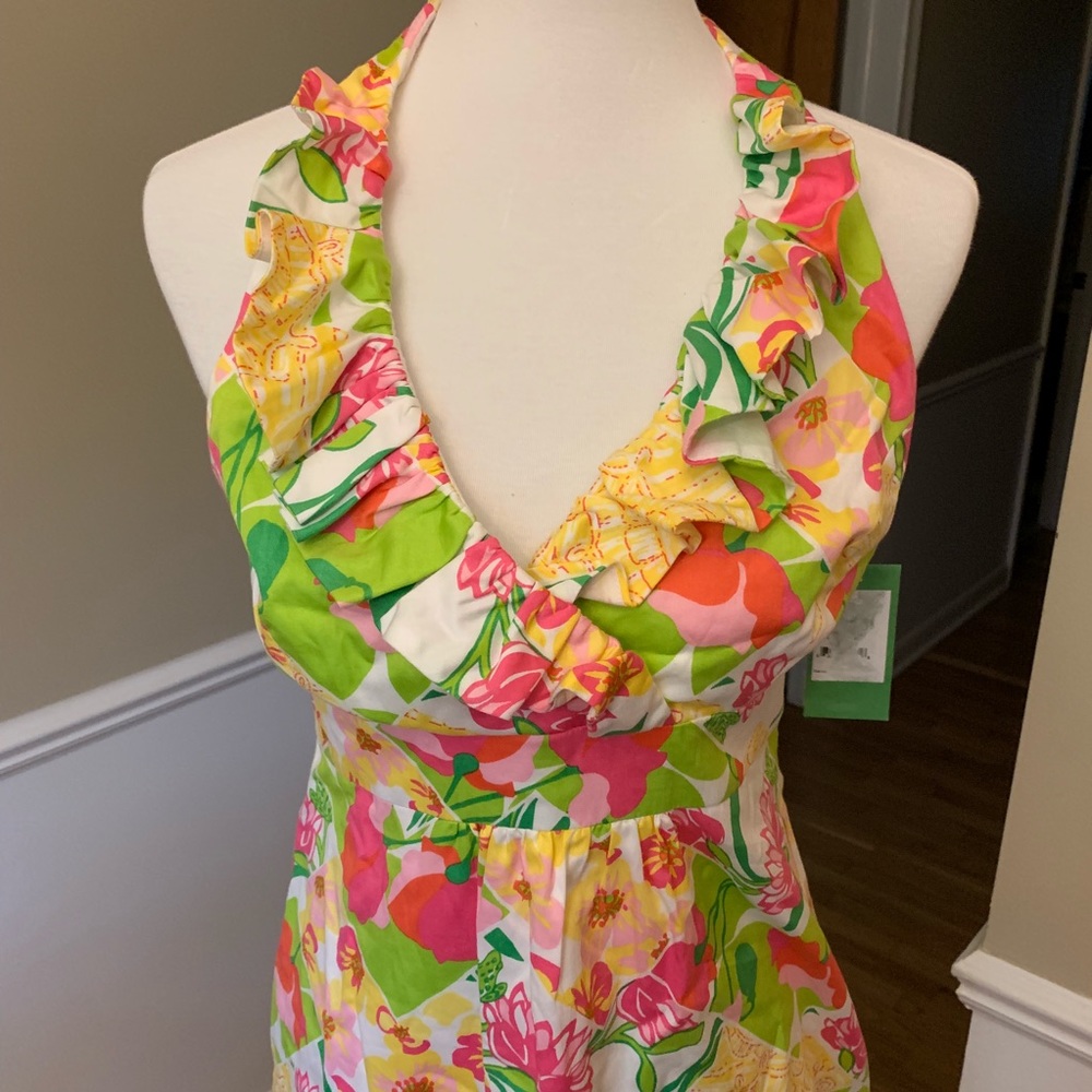 Lily Pulitzer Floral Halter Dress